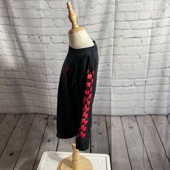 Boy's Levi's Batwing Long Sleeve Pullover Black/Red Logo Cotton Tee Size S - Picture 5 of 11